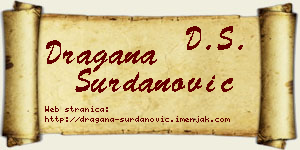 Dragana Surdanović vizit kartica